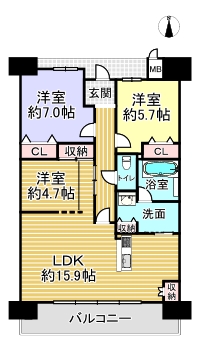 グランスイート藤井寺　間取り