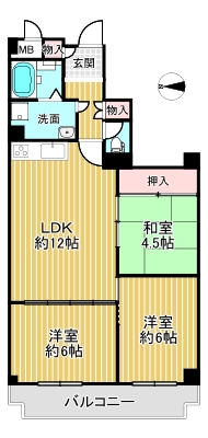 ローレルハイツ八尾　間取り