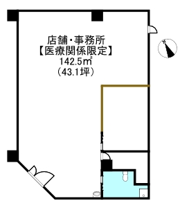 貸店舗事務所クロスティ壱番館間取図