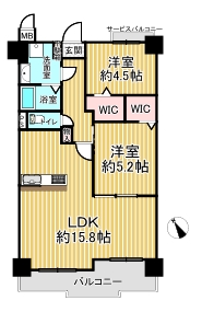 ルネ八尾　間取図