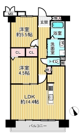 キャステージパーク1番街間取図
