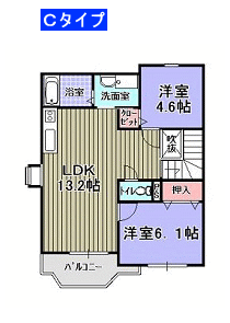 ウイング本郷Ｃタイプ　間取図