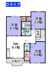 ウイング本郷Ｄタイプ　間取図